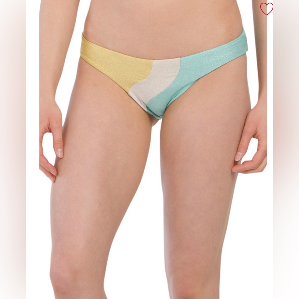 PQ Swim Wave Bikini Bottom Large NWT